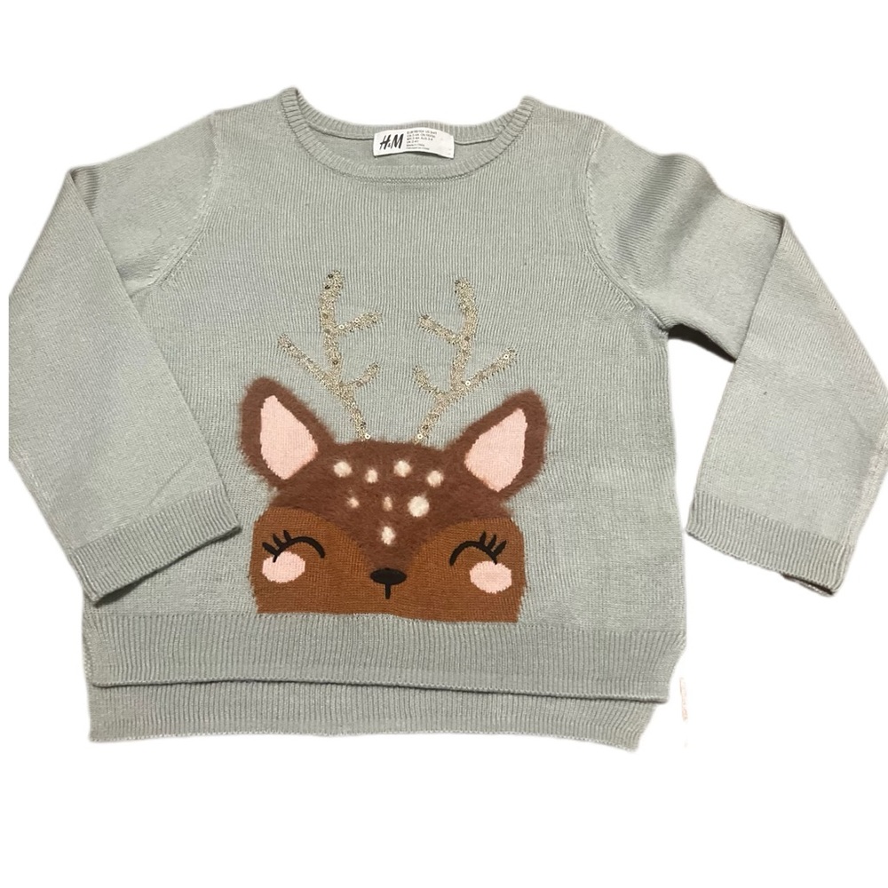 Toddler girl reindeer shirt. Size 3/4T. Gently used. Worn about 2 times.